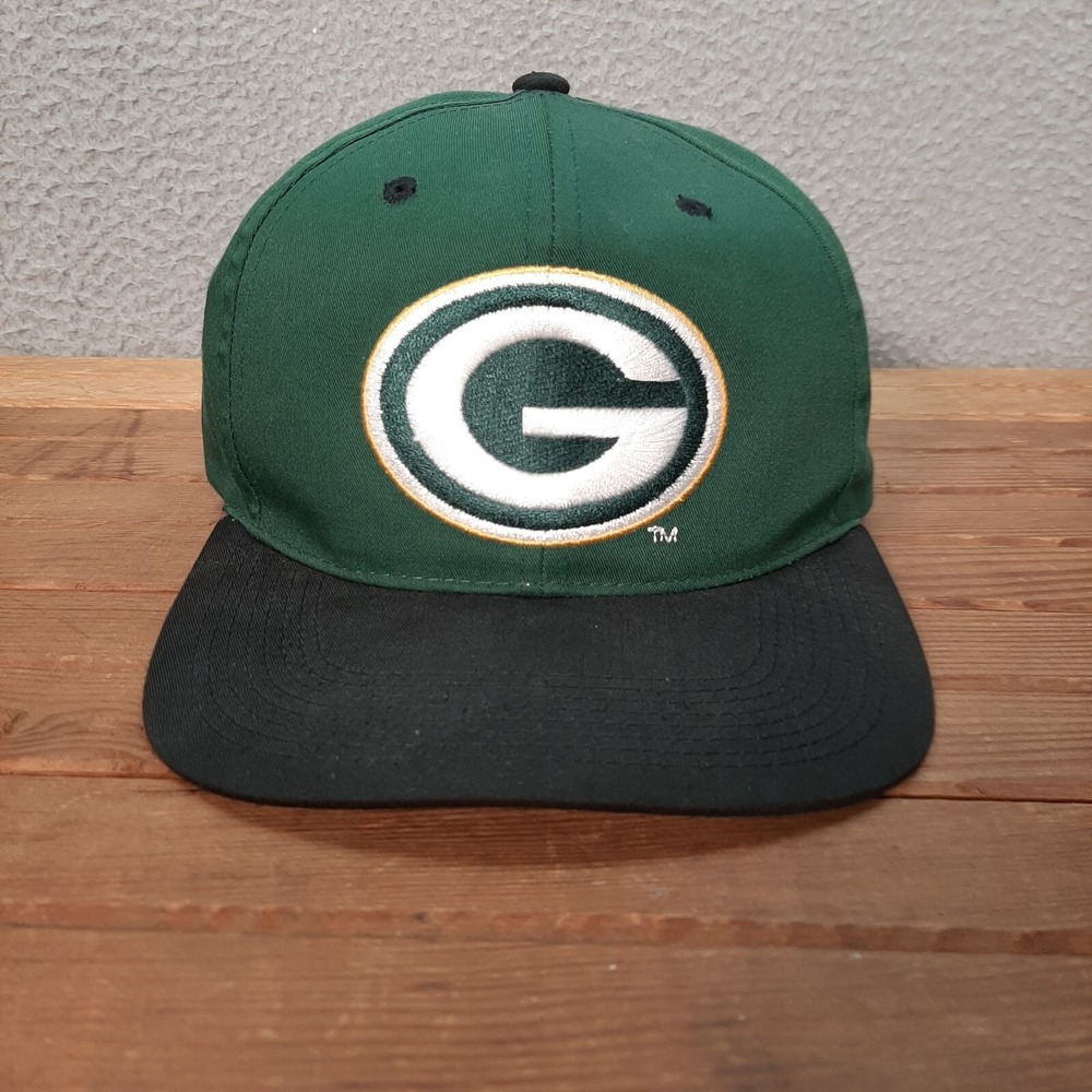 Vintage Green Bay Packers Hat Adult Green Black Sports Specialities 1990s‎ Y2K